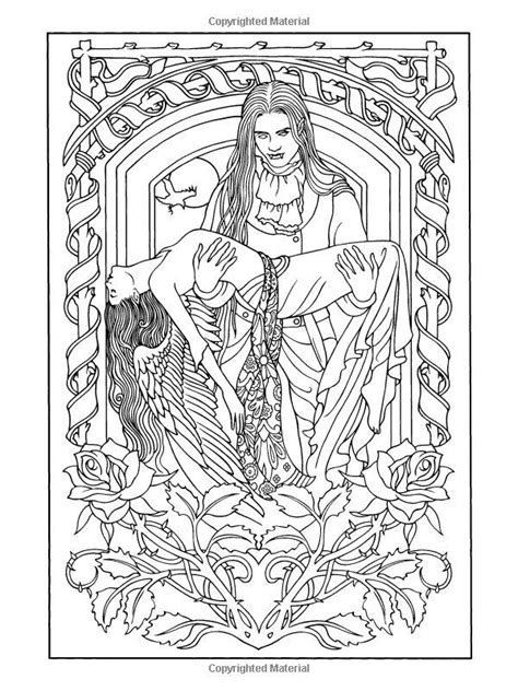 coloring pages  adults vampire belinda berubes coloring pages