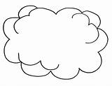Cloud Coloring Pages Printable Shapes Outline Crafts Bible sketch template
