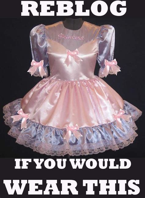 feminization “ reblog if you love to wear pink sissy dresses