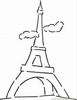 Coloring Eiffel Tower Pages France Flag French Outline Drawing Paris Tour Clipart Cartoon Sheet Colouring Printable Google Easy Getdrawings Logo sketch template