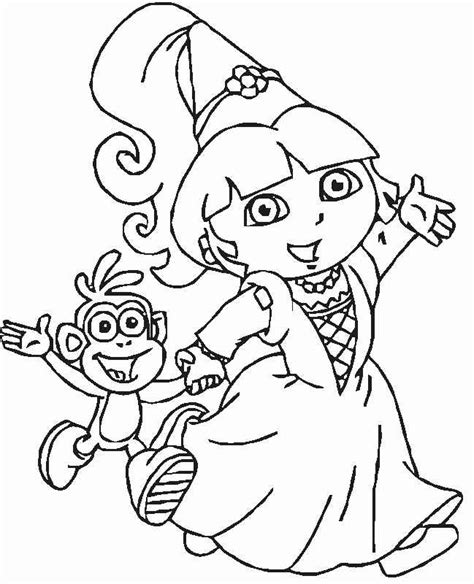 dora  explorers printable coloring pages coloring pages