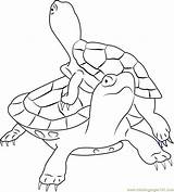 Turtles Coloringpages101 Hog Animals Reptiles sketch template