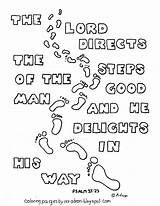 Steps Directs Coloring Lord Printable Kids Pages Psalms Adron Mr sketch template