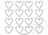 Heart Hearts Printable Templates Set Valentine Coloring Valentines Visit Coloringpage Eu sketch template