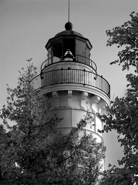 cana island lighthouse bw photograph  david  wilkinson fine art