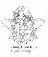 Ching Chou Kuik Challenge Digital Sakura Fairy Zdroj Pinu Etsy sketch template