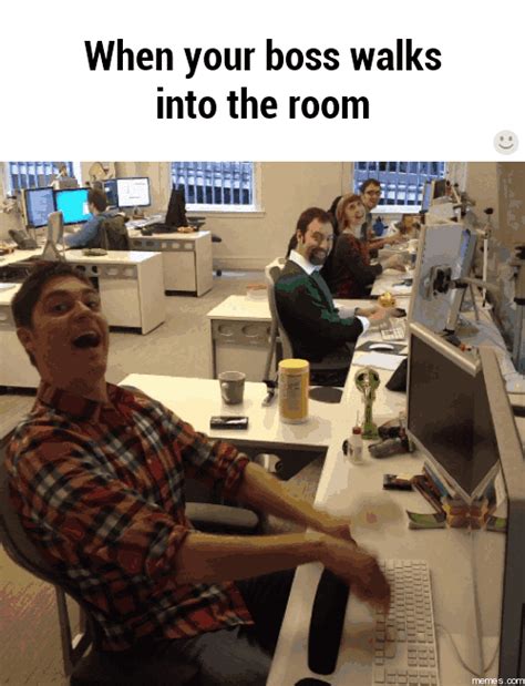 when your boss walks into the room giphy funny pictures