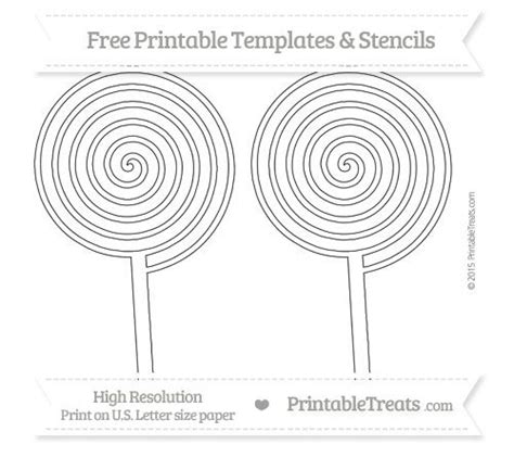 printable large swirly lollipop template  printables candy