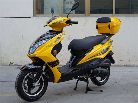 cc gas moped scooter super  yellow automatic cvt big power