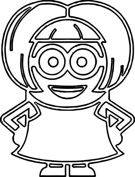 minions girl ready coloring page coloring pages girl minion