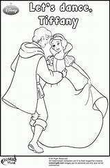 Coloring Pages Snow Prince Disney Handsome Princess Clipart Colors Team Dancing Popular Comments sketch template