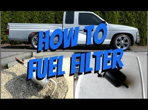 install  nissan hardbody fuel filter youtube