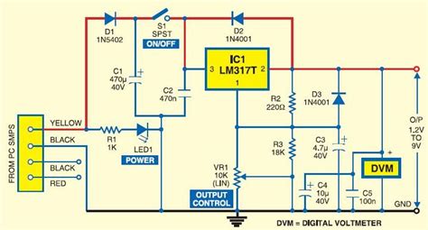 desktop pc linear power supply circuit