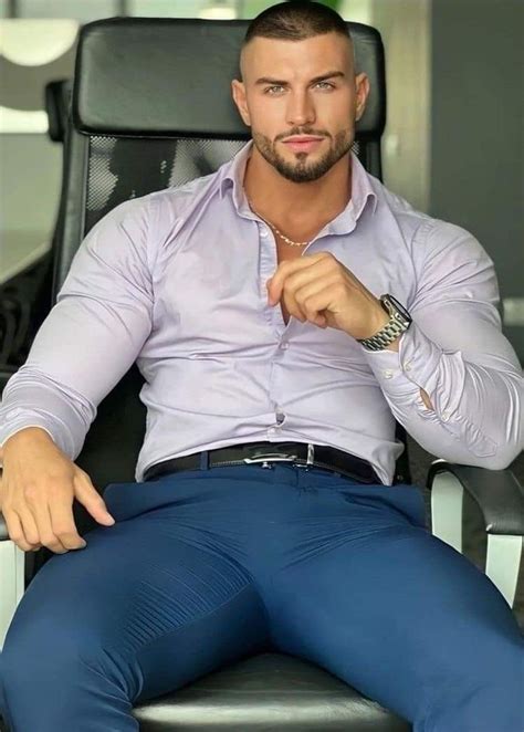 Muscle Men Bulge Tight Suit Men In Tight Pants Mens Casual Outfits