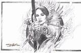 Neal Everdeen Katniss Signed sketch template