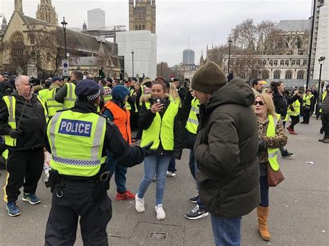 girl  arrested  pro brexit yellow vests demonstration express star