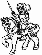 Rycerz Koniu Kolorowanki Kolorowanka Horse Rycerze Druku Dla Dzieci średniowiecze Kategorii sketch template