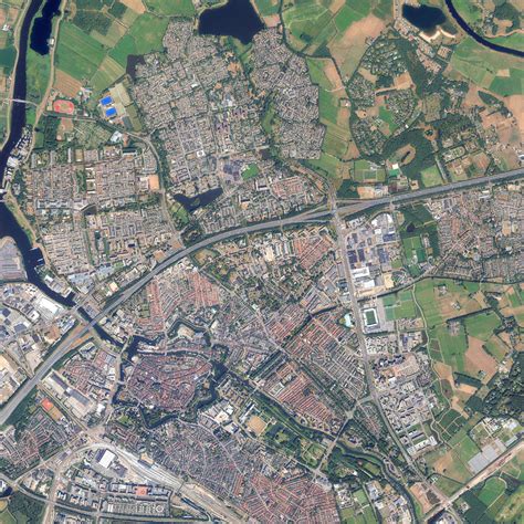 luchtfoto zwolle vector map de  kaarten shop