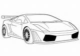 Lamborghini Coloring Pages Gallardo Car Printable sketch template