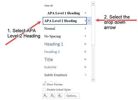 level  heading   format   created quickly  microsoft word