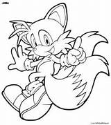 Tails Coloring Pages Search Sonic Results Cute Coloringhome sketch template