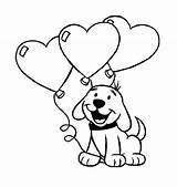 Coloring Pages Heart Autism Puppy Cute Balloons Balloon Sheets Printable Print Color Kids Colouring Coloringfolder Library Clipart Getcolorings Getdrawings Comments sketch template