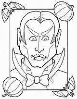 Dracula Coloring Pages Halloween Kids Book Sheets Popular sketch template