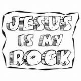 Rock Clipart Solid Clip Coloring Jesus God Cliparts Library Clipground sketch template