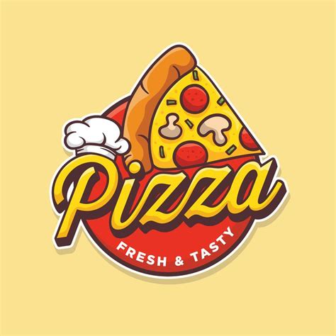 logo de pizza cafe icono de pizza emblema grafico vectorial de