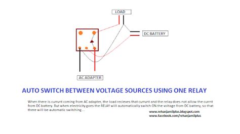 relay    automatic relay switcher bw  voltage sources rehan ullah