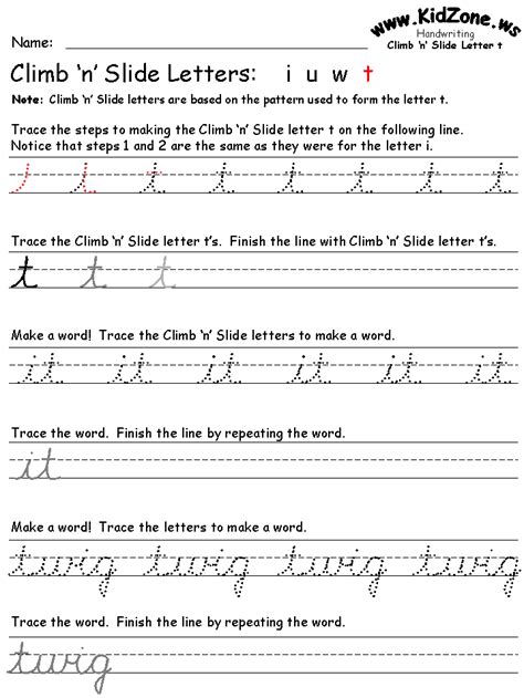 grade  cursive writing worksheets thekidsworksheet cursive