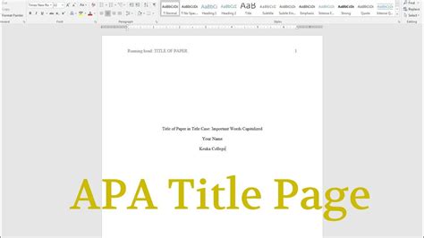 create   title page  word design talk