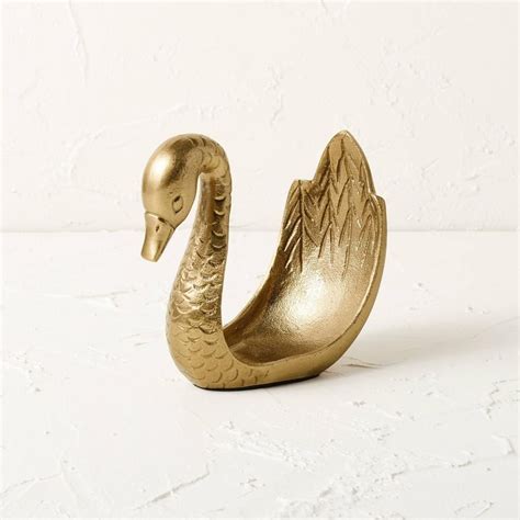 swan hand towel holder brass opalhouse designed  jungalow  deals sales november