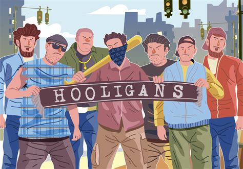 hooligans vector art icons  graphics