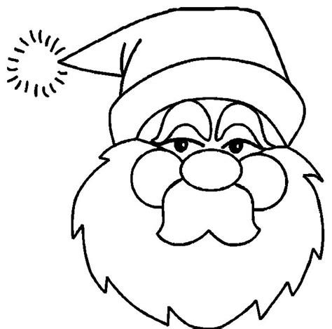santa templates shapes crafts colouring pages
