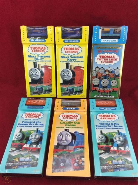 thomas and friends limited edition vhs tape lot toad fred sir handel