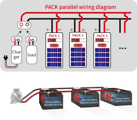 daly bms wiring diagram  battery pack  parellel