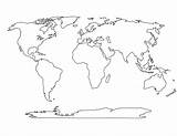 Continents sketch template