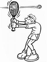 Tennis Racket sketch template