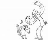 Mordecai Coloring Pages Rigby Regular Show Bw Search Again Bar Case Looking Don Print Use Find Top Dance sketch template