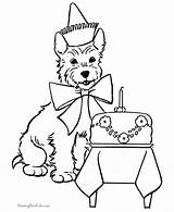 Puppy Geburtstag Kolorowanki Dogs Urodziny Urodzinowe Mewarna Kertas Coloringhome Kidipage Terrier sketch template