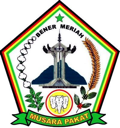 logo kabupaten kota logo kabupaten bener meriah nanggroe aceh