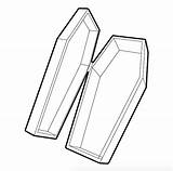 Coffin Outline Casket Coffins Drawing Style Caskets Icon Illustration American Drawings History Stock Line Hammer Nail Web Clip Clipart Clipartmag sketch template