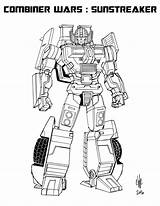 Transformers Sunstreaker sketch template