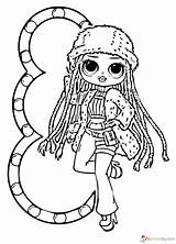 Lol Omg Surprise Doll Dolls Coloring Pages Diva Lady Print Kids Drawing Populair Fun Most Popular sketch template