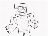 Minecraft Coloring Printable Steve Pages Skins Colouring Herobrine Drawing Coloringhome Print Library Clipart Clip Pi Kids Popular Getdrawings Printables Line sketch template