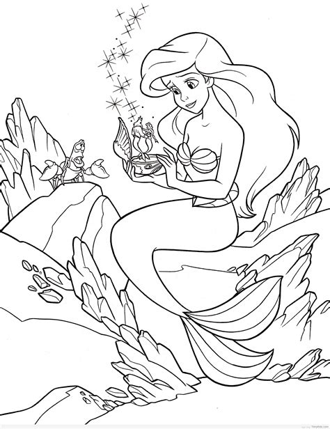 pin  olga  draw ariel coloring pages mermaid coloring pages