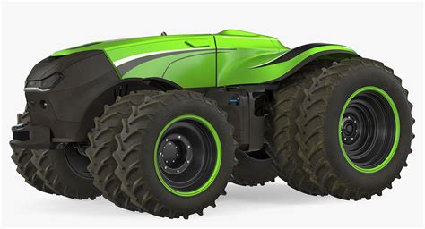 driving drone tractor dusty  turbosquid