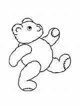 Coloring Pages Bear Running Duffy Disney sketch template