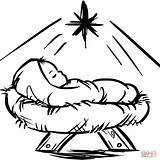 Jesus Coloring Birth Baby Pages Christmas Printable Clipartmag sketch template
